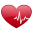 Heart Beat No Shadow Icon 32x32 png