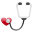 Stethoscope No Shadow Icon 32x32 png