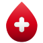 Blood Drop No Shadow Icon 64x64 png