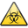 Biological Hazard Symbol Triangle Icon 32x32 png