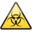 Biological Hazard Symbol Triangle Icon 64x64 png