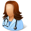 Doctor Female Icon 64x64 png