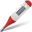 Medical Thermometer Red Icon 64x64 png