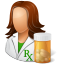 Pharmacist Female Icon 64x64 png