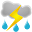 Thunderstorm Icon 32x32 png
