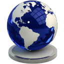 Blue Globe Icon