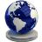 Blue Globe Icon