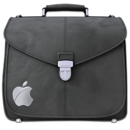 Briefcase Folder Grey Icon 256x256 png