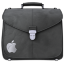 Briefcase Folder Grey Icon 64x64 png