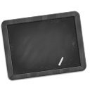 Grey Chalkboard Icon 128x128 png