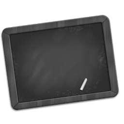 Grey Chalkboard Icon 256x256 png