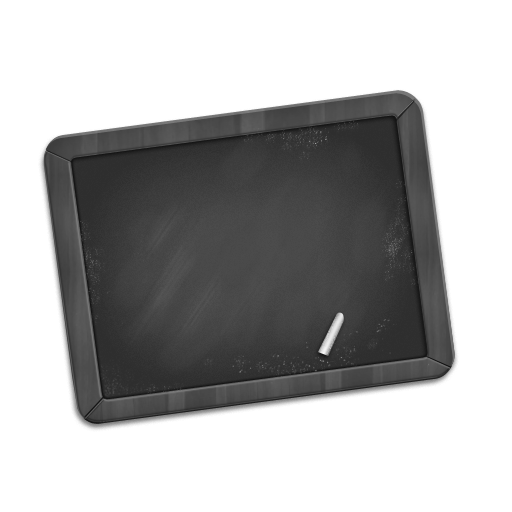 Grey Chalkboard Icon 512x512 png