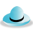 Hat 3 Blue Icon