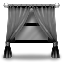 Grey Curtains Icon
