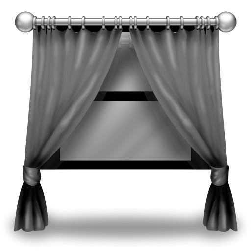 Grey Curtains Icon 512x512 png