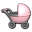 Baby Carriage Icon 32x32 png
