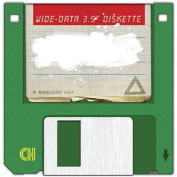 Floppy Green Icon 256x256 png
