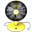 Yellow Fan Icon 64x64 png