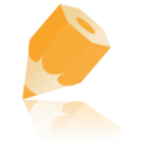 Pencil Reflection 3 Icon 128x128 png