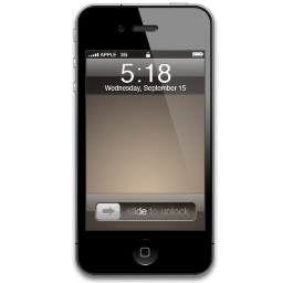 iPhone 4 Brown Icon 256x256 png