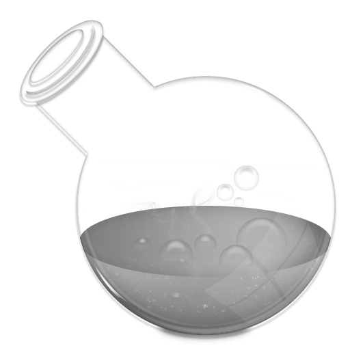 Lab Potion Grey Icon - Lab Potion Icon - SoftIcons.com