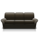 Couch Black Icon