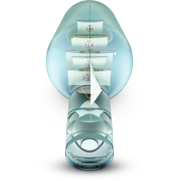 Ship In Bottle Icon 256x256 png