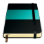 Moleskine Turquoise Icon 64x64 png