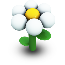 White Daisy Icon 256x256 png