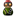 Red Helmet Green Icon 16x16 png