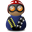Red Helmet Blue Icon 32x32 png