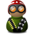 Red Helmet Green Icon 48x48 png