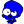 Blue Skull Icon 24x24 png