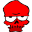 Red Skull Icon 32x32 png