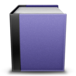 Violet Book Icon 256x256 png