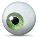 Green Eye Icon 128x128 png
