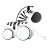 Zebra Toy Icon