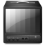 Grey TV Monitor Icon 64x64 png