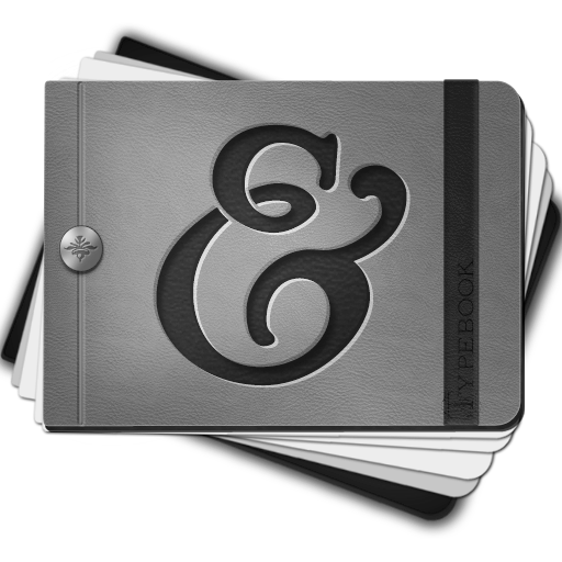 Grey Typebook Icon 512x512 png