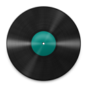 Vinyl Turquoise Icon