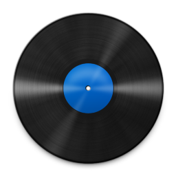 Vinyl Blue Icon 256x256 png