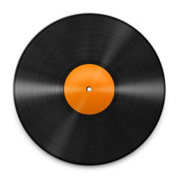Vinyl Orange Icon 256x256 png