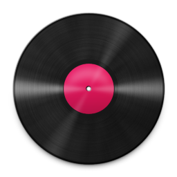 Vinyl Pink Icon 256x256 png
