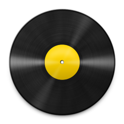 Vinyl Yellow Icon 256x256 png