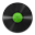 Vinyl Green Icon 32x32 png