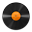 Vinyl Orange Icon 32x32 png