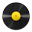 Vinyl Yellow Icon 32x32 png