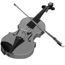 Grey Violin Icon
