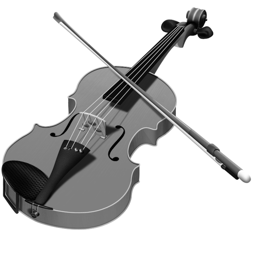 Grey Violin Icon 512x512 png