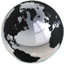 Silver World Icon 128x128 png